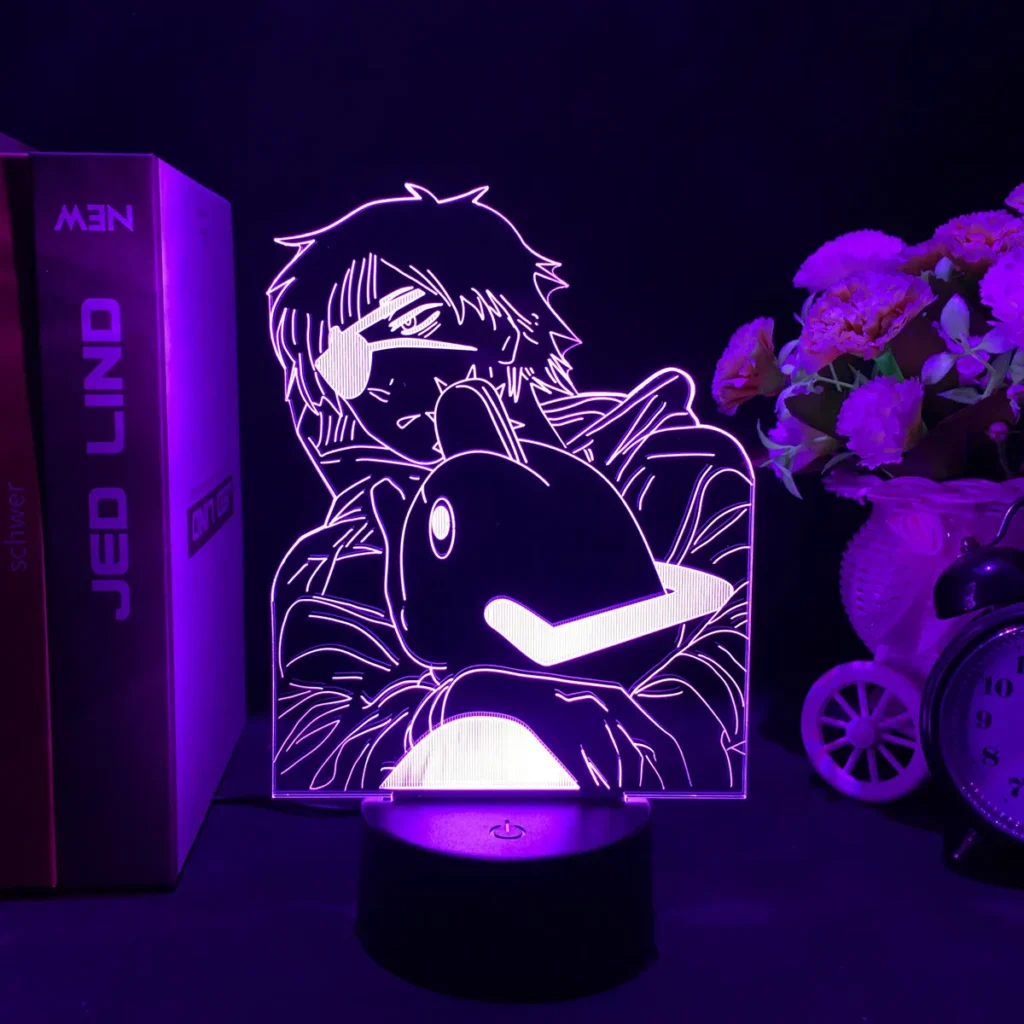 Chainsaw Man Makita Pochita Led Lamp Acrylic