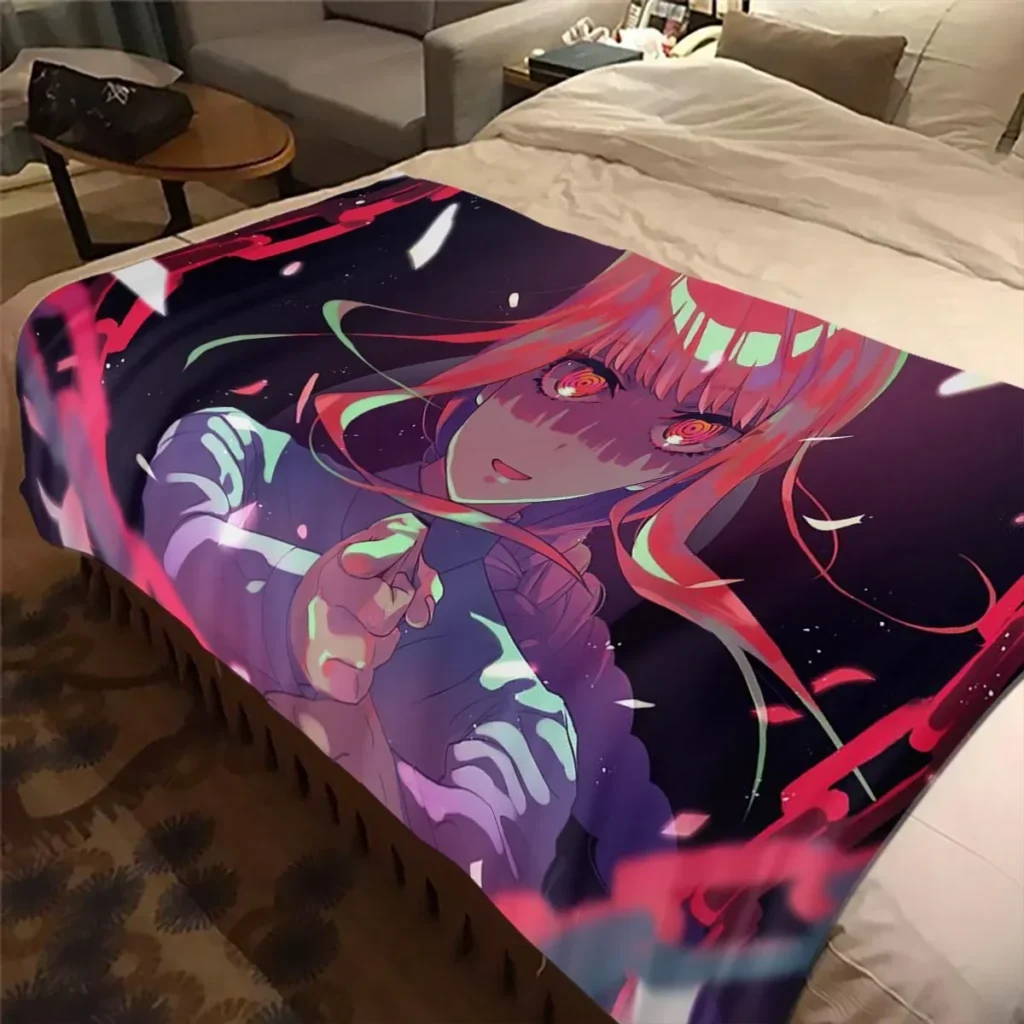 Anime Chainsaw Man Makima Color Blanket