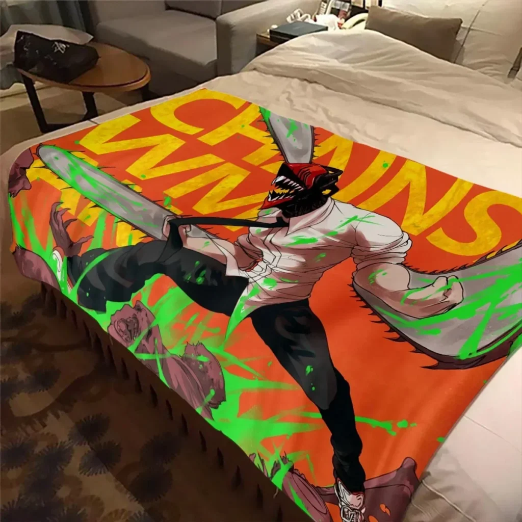 New Anime Chainsaw Man Color Blanket