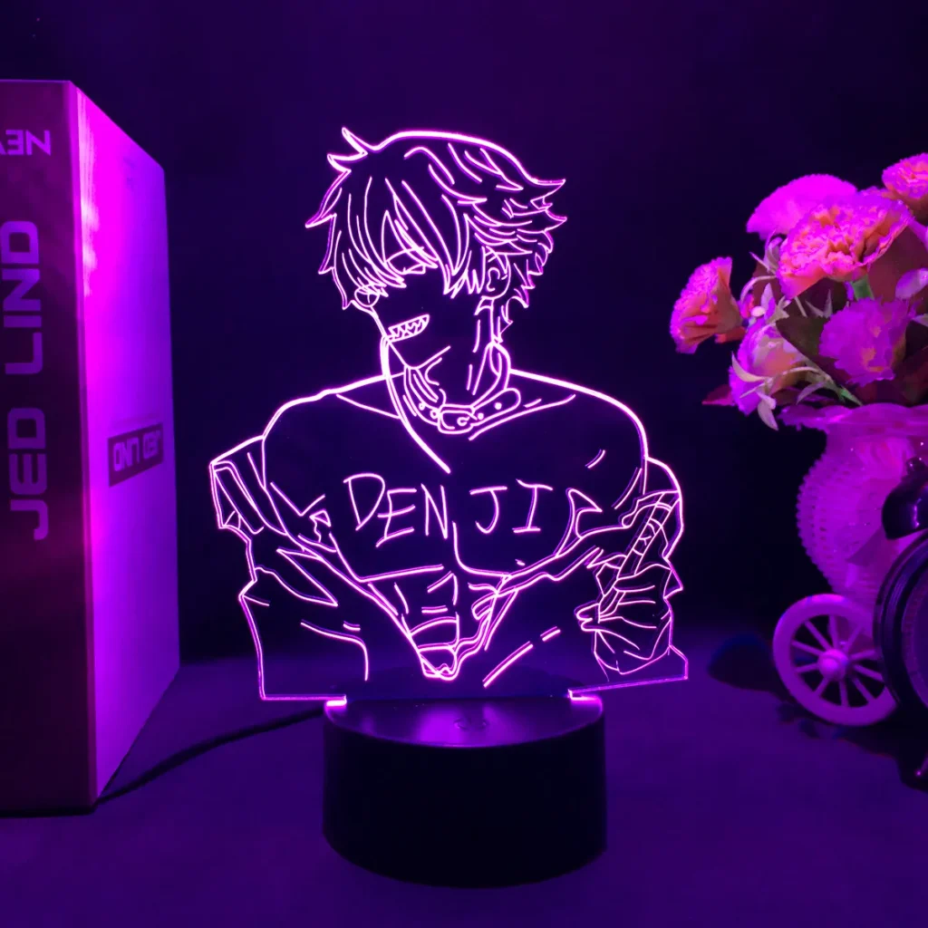 Chainsaw Man Denji Led Lamp Acrylic