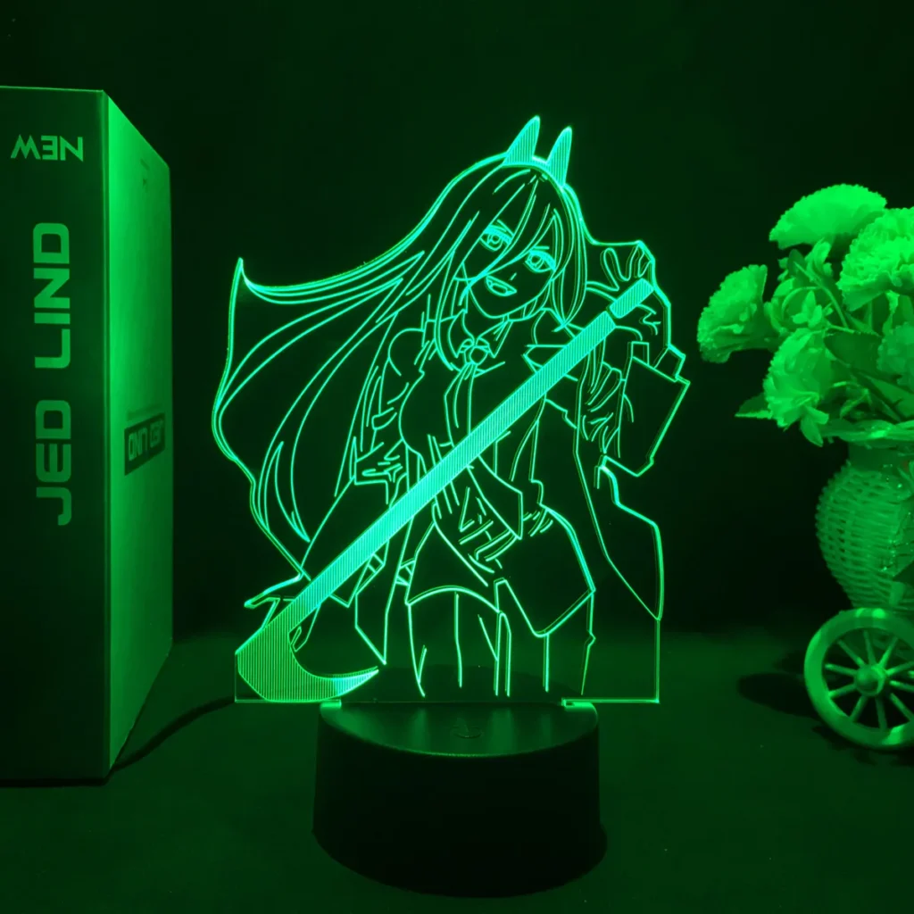 Hot Chainsaw Man Makita Led Lamp Acrylic
