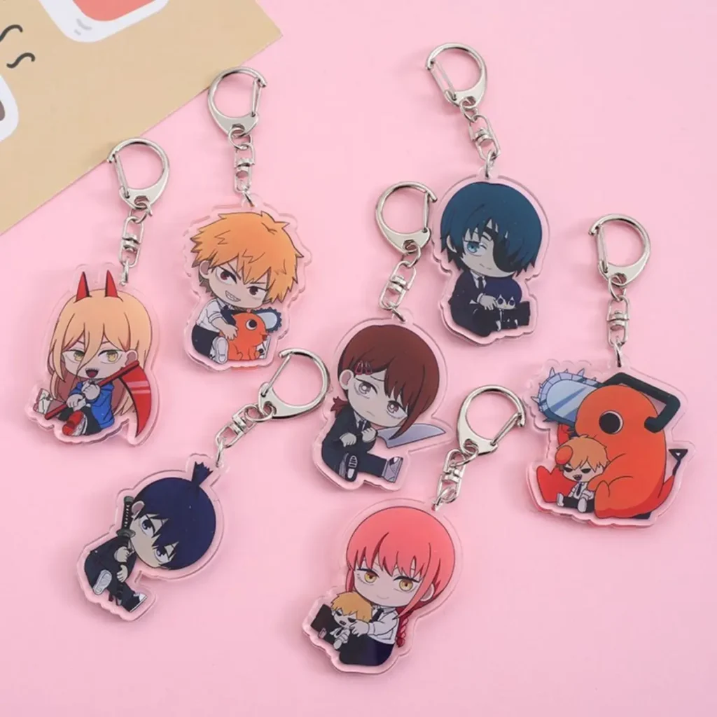Anime Chainsaw Man Acrylic Keychain