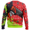 Hybrid Form Denji CM Ugly Christmas Sweater BACK mockup - Chainsaw Man Gifts