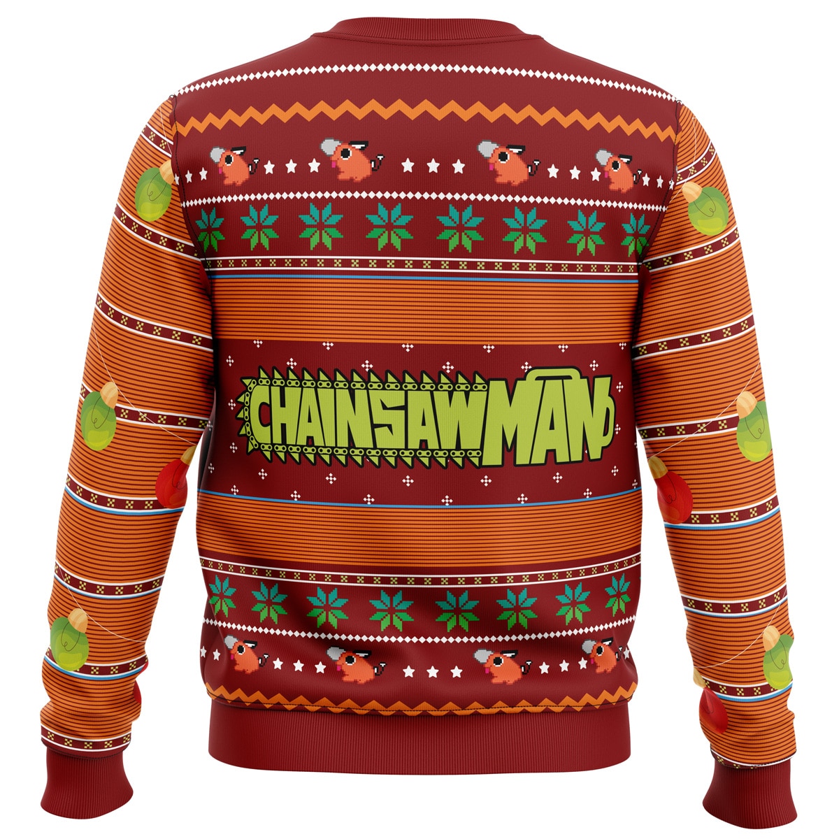 Pochita Chainsaw Man Ugly Christmas Sweater - Image 2